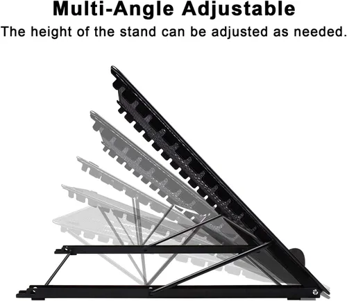 Miniatura 7 de Fayet Soporte de almohadilla de luz ajustable de versión grande, 12 puntos angulares para artistas XP-Pen, compatible con cuadernos de 10 a 17