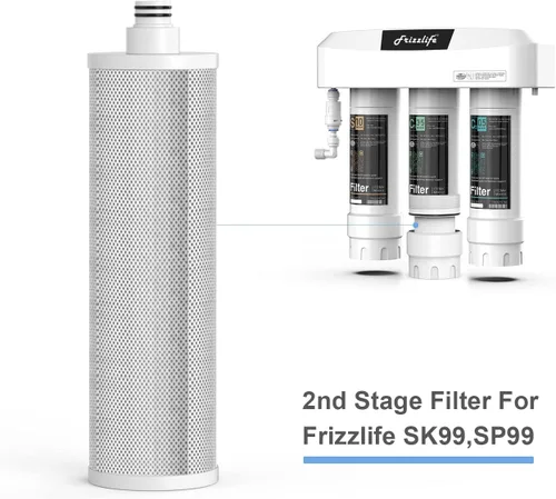 Miniatura 2 de Frizzlife Cartucho de filtro de repuesto M3002 (C1) - Cartucho de filtro de bloque de carbono - 2ª etapa para SK99, SP99, SK99 NUEVO y SP99 NUEVO