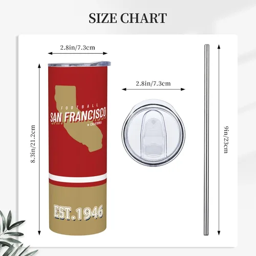 Miniatura 3 de Vaso de 20 onzas para automóvil, recto, delgado, con funda aislante para taza, asa portátil, taza de café de viaje deportiva, de acero inoxidable