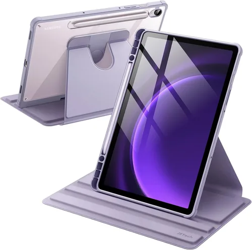 Miniatura 11 de JETech Estuche giratorio para Samsung Galaxy Tab S10 Lite / S10 FE / S9 FE de 10.9 pulgadas / S9 de 11 pulgadas con soporte para S Pen, cubierta