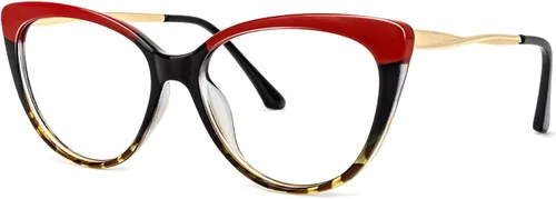 VOOGLAM Gafas de lectura de ojo de gato para mujer, anti luz azul, fatiga ocular, lentes para lectores Trudie