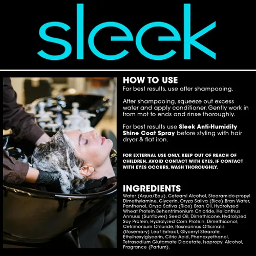 Miniatura 7 de Hair Chemist SLEEK - Acondicionador antihumedad de 8 onzas – Acondicionador desencrespamiento para cabello seco encrespado y cabello liso elegante