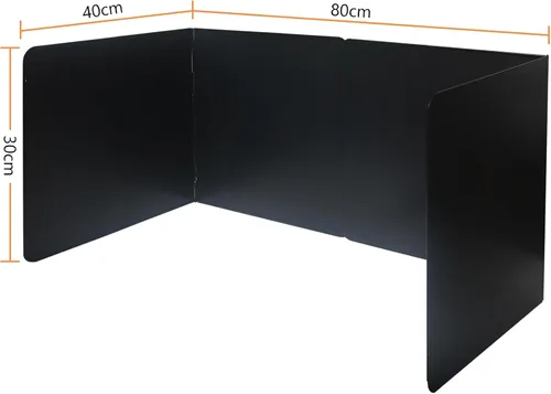 Miniatura 3 de 2 protectores contra salpicaduras de grasa de 2 caras, plegables, de acero inoxidable, protector contra salpicaduras de aceite para salpicaduras
