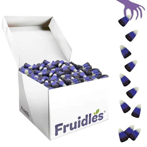 Miniatura 16 de Fruidles Golosinas de maíz de caramelo de Halloween, aperitivos divertidos y festivos (1 libra, zapateros de moras)