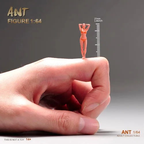 Miniatura 2 de Figuras en miniatura a escala 1:64, figura de acción de diorama de personas pequeñas, accesorios de escena de resina, muñequeras, figuras de Chica