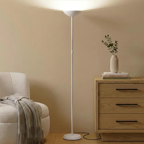 Miniatura 2 de Brightech SkyLite - Lámpara de pie LED, lámpara de pie súper brillante para salas de estar y oficinas, lámpara de antorcha alta regulable de 3 vías