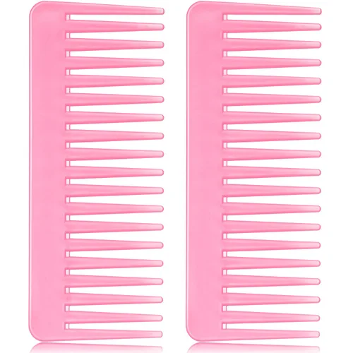 Miniatura 13 de Patelai Peine de Dientes Anchos Peine Grande Desenredante de Cabello para Cabello Rizado, Húmedo y Seco, Accesorios Desenredantes Sin Mango