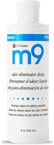 Hollister 7717-EA m9 Gotas eliminadoras de olores, sin perfume, botella de 8 onzas, 1 paquete – Gotas de ostomía, suministros de ostomía,