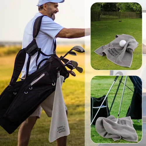 Miniatura 6 de Regalos de golf para papá, regalo único para padre, divertidos regalos de golf para hombres, incluyendo vaso, tazas, calcetines, toalla deportiva