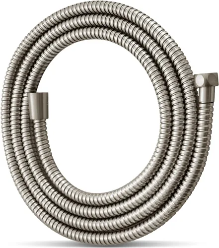 Miniatura 10 de OFFO Manguera de ducha, manguera de acero inoxidable libre de arrugas de 48 pulgadas con electrochapado, manguera de ducha de mano con conector