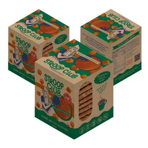 Miniatura 18 de Stroop Club Stroopwafel de Caramelo Orgánico Infusionado con Chai Indulgencia Vegana, a Base de Plantas y Aprobada por los Holandeses - 24