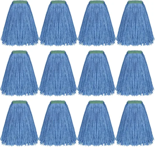 Miniatura 23 de Matthew Cleaning - Paquete de 3 trapeadores de algodón de 16 onzas, cuerda abierta de algodón, recambios de cuerda resistente, mezcla universal