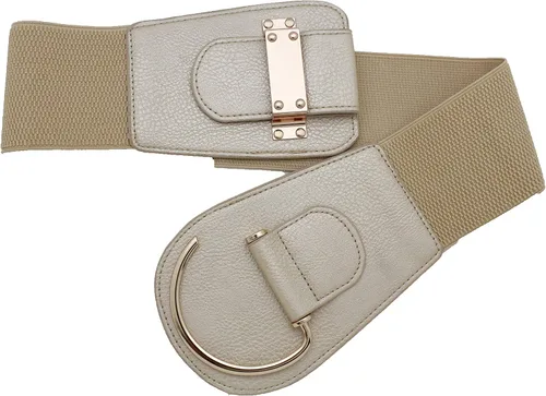 Miniatura 23 de TFJ - Cinturón ancho de moda para mujer, cintura alta, hebilla de gancho de metal dorado, talla XS, S, M, L, XL