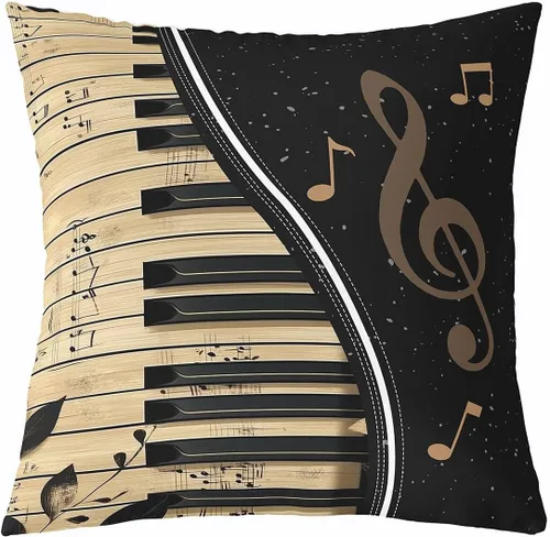 Miniatura 31 de Manfei Skull Maths Throw Pillow Cover Gothic Style Square Cushion Case Halloween Skeletons Black White Decor Throw Porch Pillows Cases for Couch
