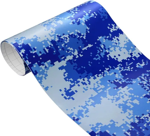 Miniatura 9 de Queenbox Rollo de vinilo autoadhesivo para automóvil, diseño de camuflaje militar, 11.8 x 39.4 in, hecho a mano, amarillo militar