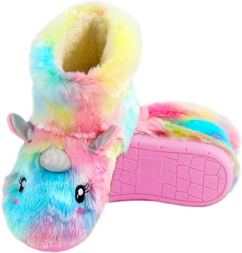 Pantuflas antideslizantes para casa, para interiores y exteriores, para invierno, acogedoras, cálidas, para niños y niñas