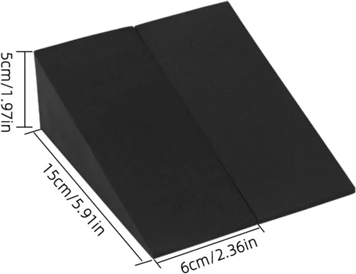 Miniatura 2 de 2 piezas de plataforma de yoga para sentadillas, bloque inclinado, antideslizante, inclinado, estirador de pantorrillas para estiramiento de pies