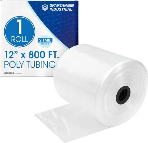 Miniatura 9 de Spartan Industrial Mini rollo de tubos planos de polietileno LDPE de 2 pulgadas de ancho, 2 pulgadas de ancho x 1000 pies de largo, 2 mil Ideal
