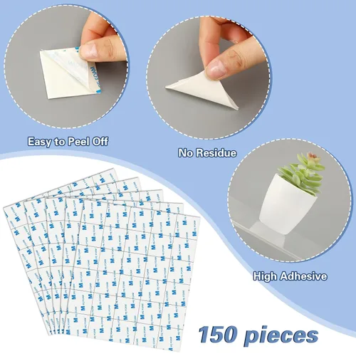 Miniatura 4 de UPINS - Cinta de espuma de doble cara, cinta de doble cara resistente adhesiva fuerte, cinta de montaje de doble cara para paredes, afiches