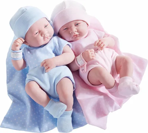 Miniatura 7 de La Newborn de JC Toys, Real Boy in Blue, Rosado