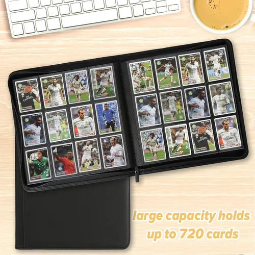 Miniatura 4 de GERMUN Carpeta de tarjetas coleccionables con 12 bolsillos, 720 bolsillos, carpeta de colección de tarjetas, carpeta de álbum de tarjetas para MTG
