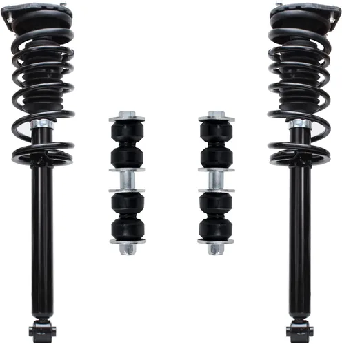 Miniatura 41 de Detroit Axle - Puntales delanteros con resorte helicoidal + enlaces de extremo de barras estabilizadoras de repuesto para Ford Flex Lincoln MKT
