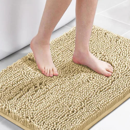 Miniatura 17 de H.VERSAILTEX Alfombra de Baño Alfombra de Baño Alfombras de Baño para Baño Antideslizante Alfombras de Baño Extra Gruesa de Chenilla Alfombra 17" x