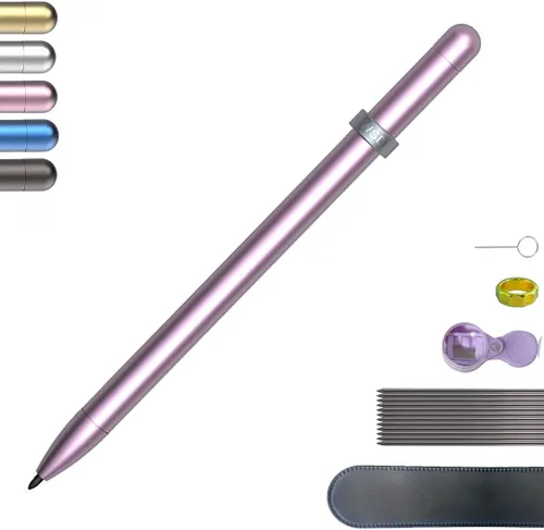 Miniatura 9 de WSD Lápiz mecánico, lápices de dibujo, lápices de bocetos, lápiz de control magnético, repuestos de lápiz de diámetro 0.079 in, 2B azul