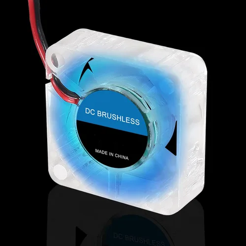 Miniatura 5 de 4 unids 3010 ventilador 1.181 in 1.181x1.181x0.394 in RGB ventilador color Led DC 12V 3010 DC enfriador hidráulico rodamiento sin escobillas