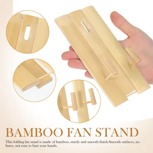 Miniatura 6 de FOMIYES Soporte para ventilador japonés, estante plegable decorativo para almacenamiento y organización en el hogar, 5.51 x 2.95 x 1.57 pulgadas