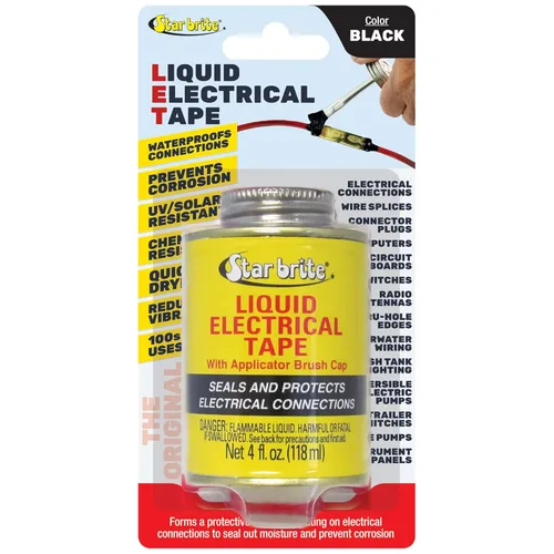 Miniatura 11 de STAR BRITE Cinta aislante líquida con tapa aplicadora de cepillo - Adhesión superior y protección flexible para cables deshilachados, terminales