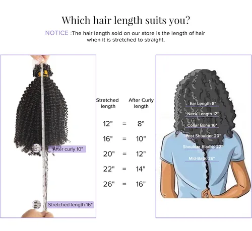 Miniatura 6 de Niawigs - Extensiones de cabello humano afro rizado microlink para mujeres negras, extensiones de cabello humano rizado 4C, extensiones de cabello