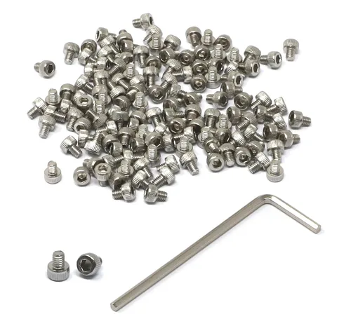 Miniatura 74 de iexcell 25 piezas M4 x 60/65/70/75/3.150 in paso de rosca 0.028 in acero inoxidable 304 cabeza hexagonal Tornillos Tornillos surtido Kit
