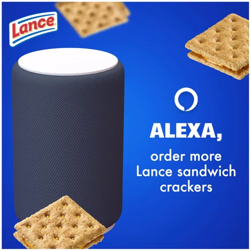 Miniatura 4 de Lance Galletas tipo sándwich, queso cheddar de grano entero, caja de 8