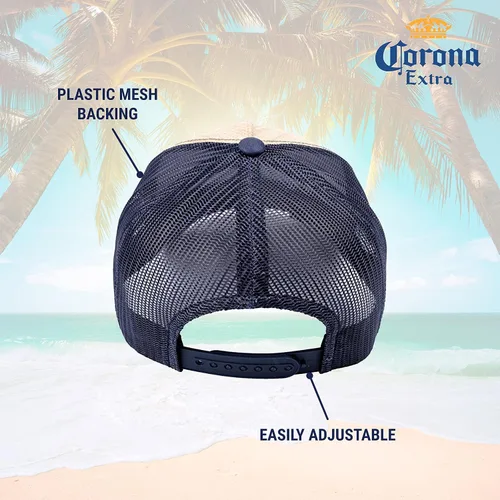Miniatura 5 de Corona - Gorra de béisbol ajustable de malla con ala curvada