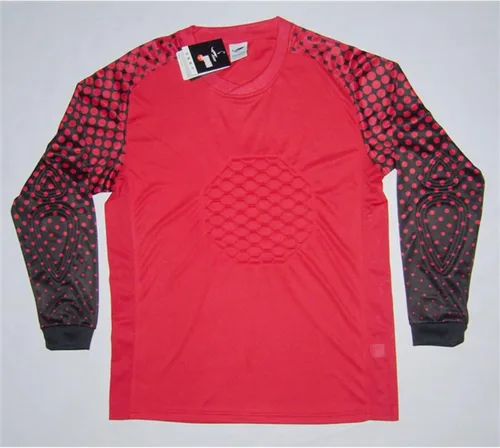 Miniatura 3 de Fldy Camisa de portero acolchada para niños, manga larga, conjunto de jersey y pantalones de fútbol para uniforme de fútbol, kit de portero