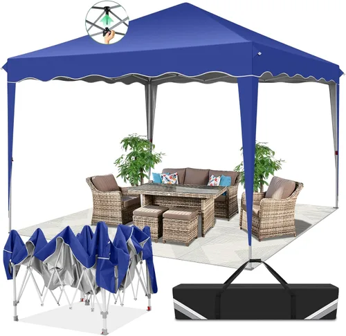 Miniatura 8 de COBIZI Canopy Tienda de campaña desplegable de 10 x 20 pies con 6 paredes laterales, toldo comercial impermeable, glorieta instantánea