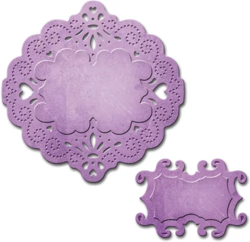 Miniatura 11 de Spellbinders Shapeabilities Die D-Lites, Sentiments 1, Marrón, 393639