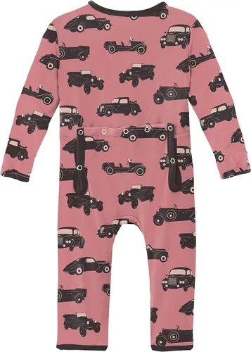 Miniatura 2 de KicKee Pants Overol estampado con cremallera, ropa de bebé súper suave, ropa de dormir de una pieza para bebé y niño