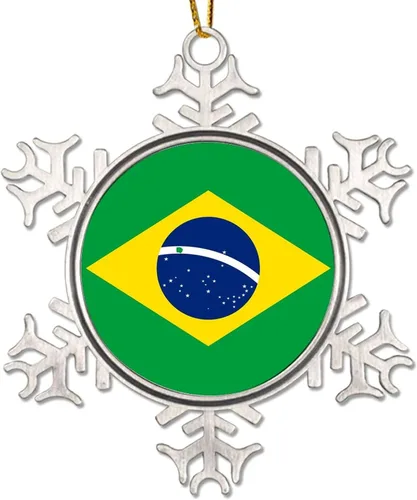 Miniatura 9 de Adorno de decoración de árbol de Argelia, bandera de Argelia, novedad de metal, copo de nieve, adorno de Navidad, bandera nacional, recuerdo