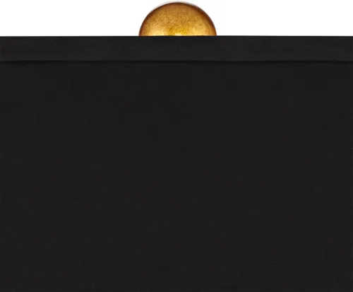 Miniatura 3 de Possini Euro Design Judith - Lámpara de mesa de lujo moderna de mediados de siglo, 28.75 pulgadas de alto, tela negra dorada, rectangular