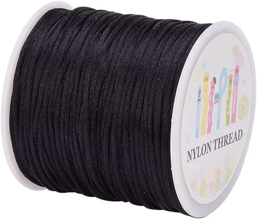 Miniatura 19 de Elecrelive - Cuerda de nailon de 200 yardas para pulseras, 200 yardas, cuerda de nailon para pulseras, 20 colores para collar, pulsera, joyería