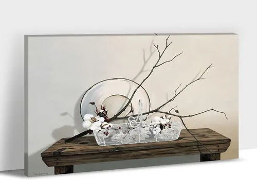 Miniatura 31 de Arte de pared de granja - Lienzo de arte de pared de margaritas con cita de Jesús, Hoy elijo fe, esperanza, amor, paz, alegría, pintura de flores