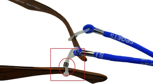 Miniatura 3 de yueton Gafas de sol ajustables de seguridad deportiva, con grosor antideslizante, ajuste universal, correa de retención para gafas, accesorios