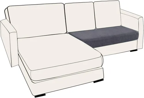 Miniatura 113 de UNBBRRL Fundas de cojín de asiento para sofá, elásticas, funda de cojín individual para sofá, fundas de cojín para sofá, fundas de héroe protegen