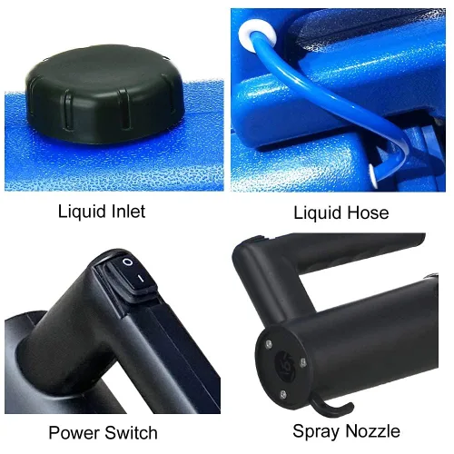Miniatura 9 de LONYEON - Pulverizador eléctrico ULV de 8 litros con atomizador de mochila, caudal ajustable, pulverización de gran área para el hogar
