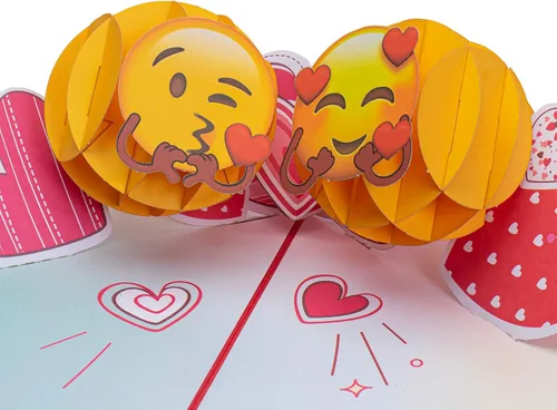Miniatura 7 de Paper Love Tarjeta romántica desplegable 3D, taza de gato con amor, para el día de la madre, día de San Valentín, aniversario, boda, compromiso