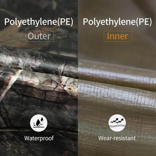 Miniatura 2 de LOOGU Lona impermeable resistente, cubierta de poliéster multiusos de camuflaje de árbol biónico
