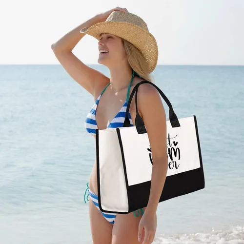 Miniatura 4 de Lamyba Bolsa de mano para novia con bolsa de maquillaje, regalos para compromisodespedida de solterafiesta de boda en blanco y negro