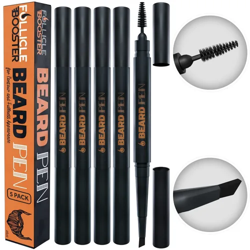 Miniatura 10 de Relleno de Lápiz de Barba para Hombres - Lápiz de Estilo de Barbería y Aseo - Impermeable, Resistente al Sudor, Solución de Larga Duración